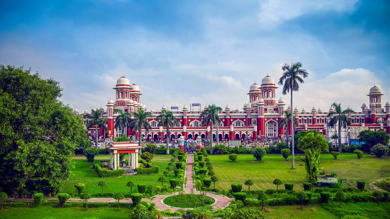 Lucknow city heritage skyline and monuments